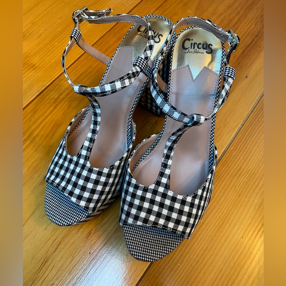 🍒 Circus by Sam Edelman/Torrid Gingham Nicolette Platform Heels
